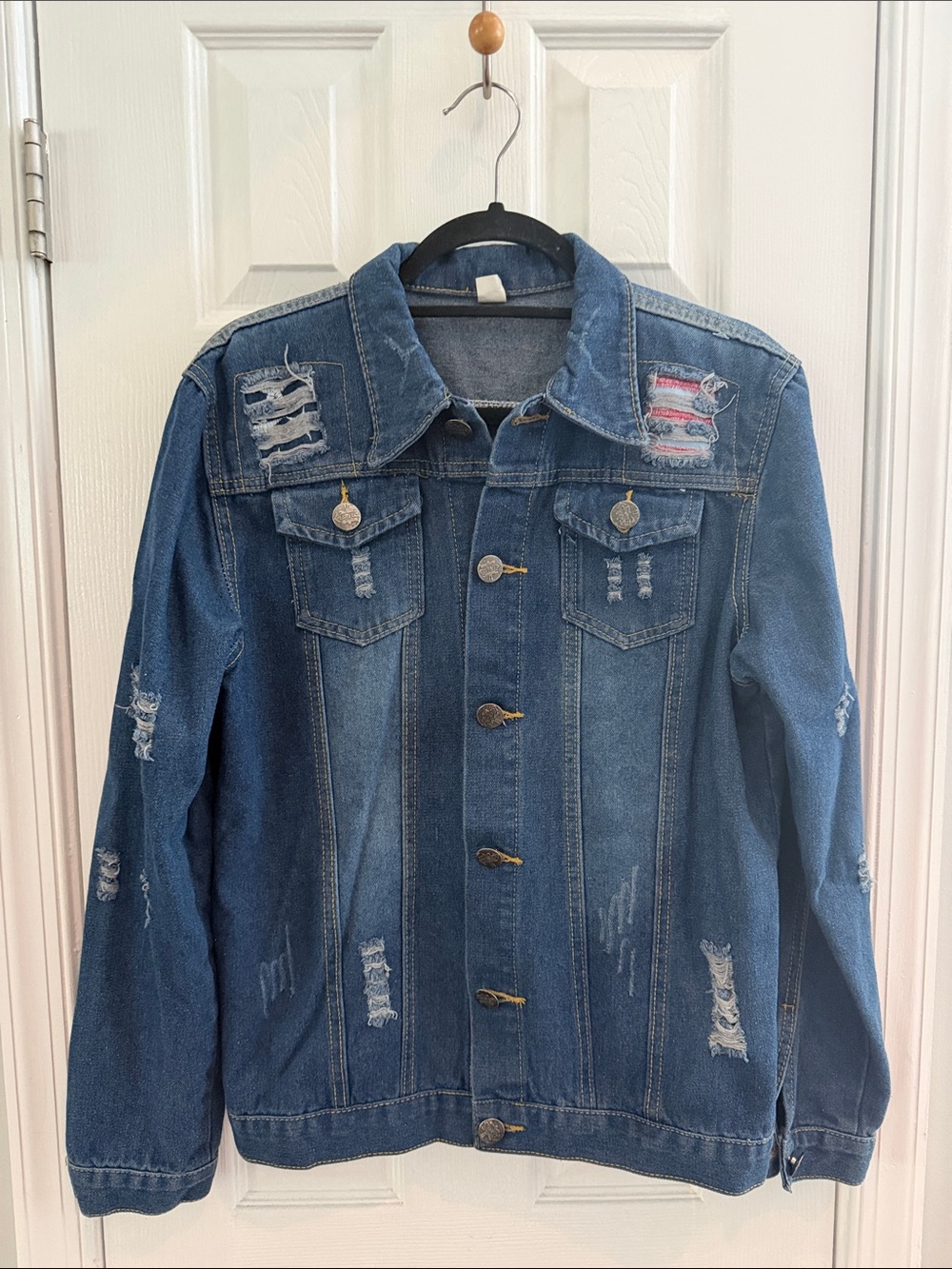 Distressed Blue Denim Jacket